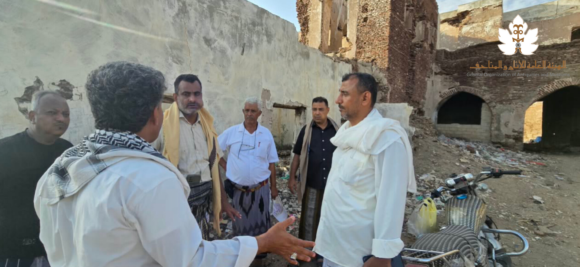 نزول ميداني لتقييم الحالة الفنية لقلعة الزيدية ومسجد الشيخ أبو الغيث